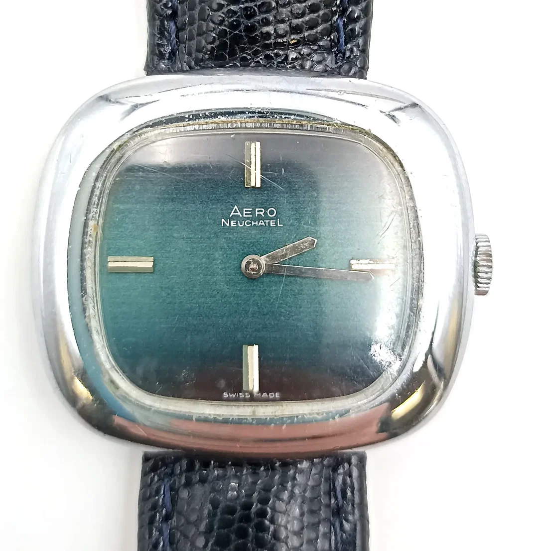 Aero Neuchâtel Vintage Armbanduhr – Bild 4
