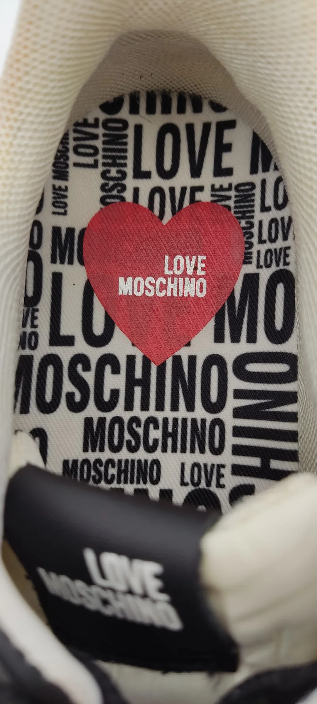 Moschino Damen Sneakers schwarz/grau Gr. 38 – Bild 2