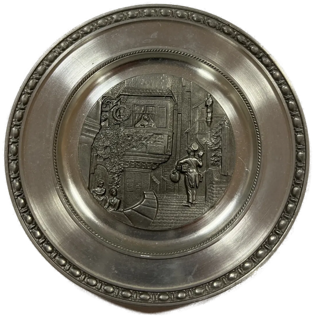 Zinnteller klein Set Durchmesser 12 cm - Bild 1