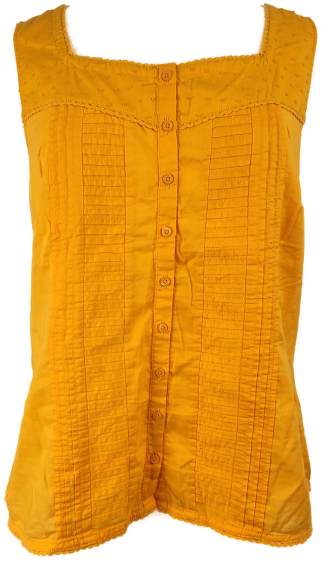 Damen Top s.Oliver Baumwolle Unifarben Gr.42 | Sommerleicht – Bild 1