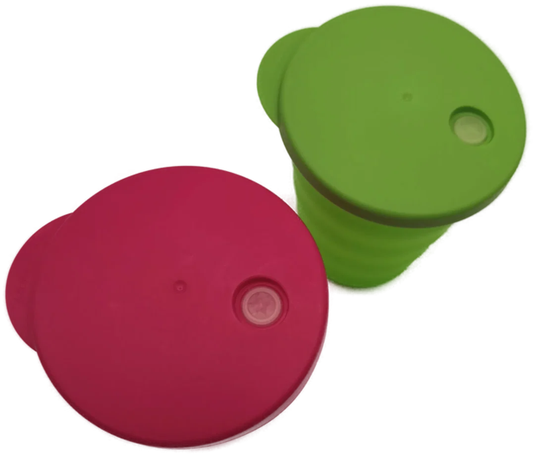 Tupperware, 2 Trinkhalmbecher "junge Welle" 330ml, neu – Bild 2