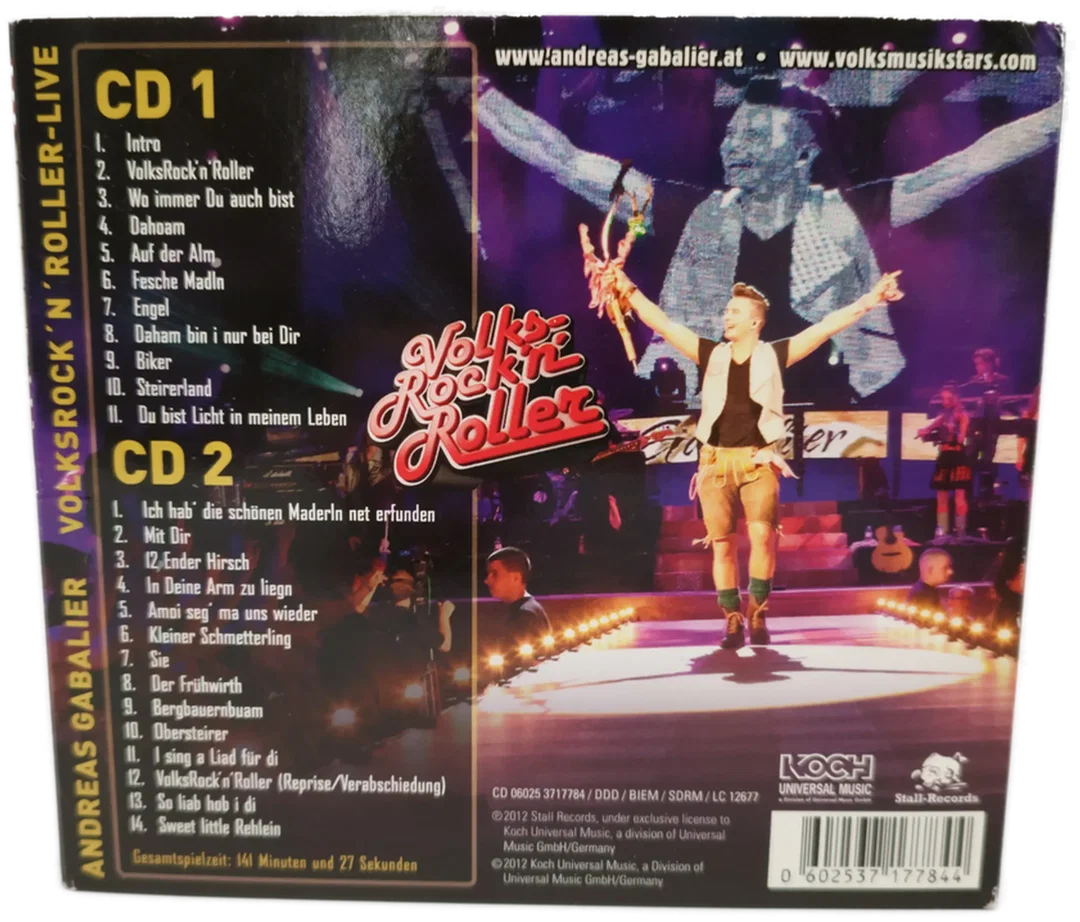 Andreas Gabalier Volksrock'n'Roller-Live - 2xCD – Bild 3