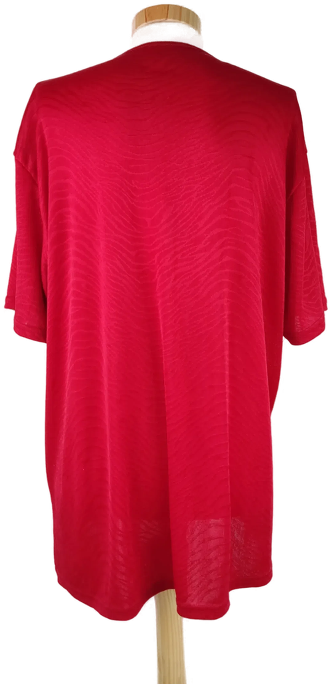 T-Shirt kurzarm mit Rundhalsausschnit, rot, Größe XXL – Bild 3