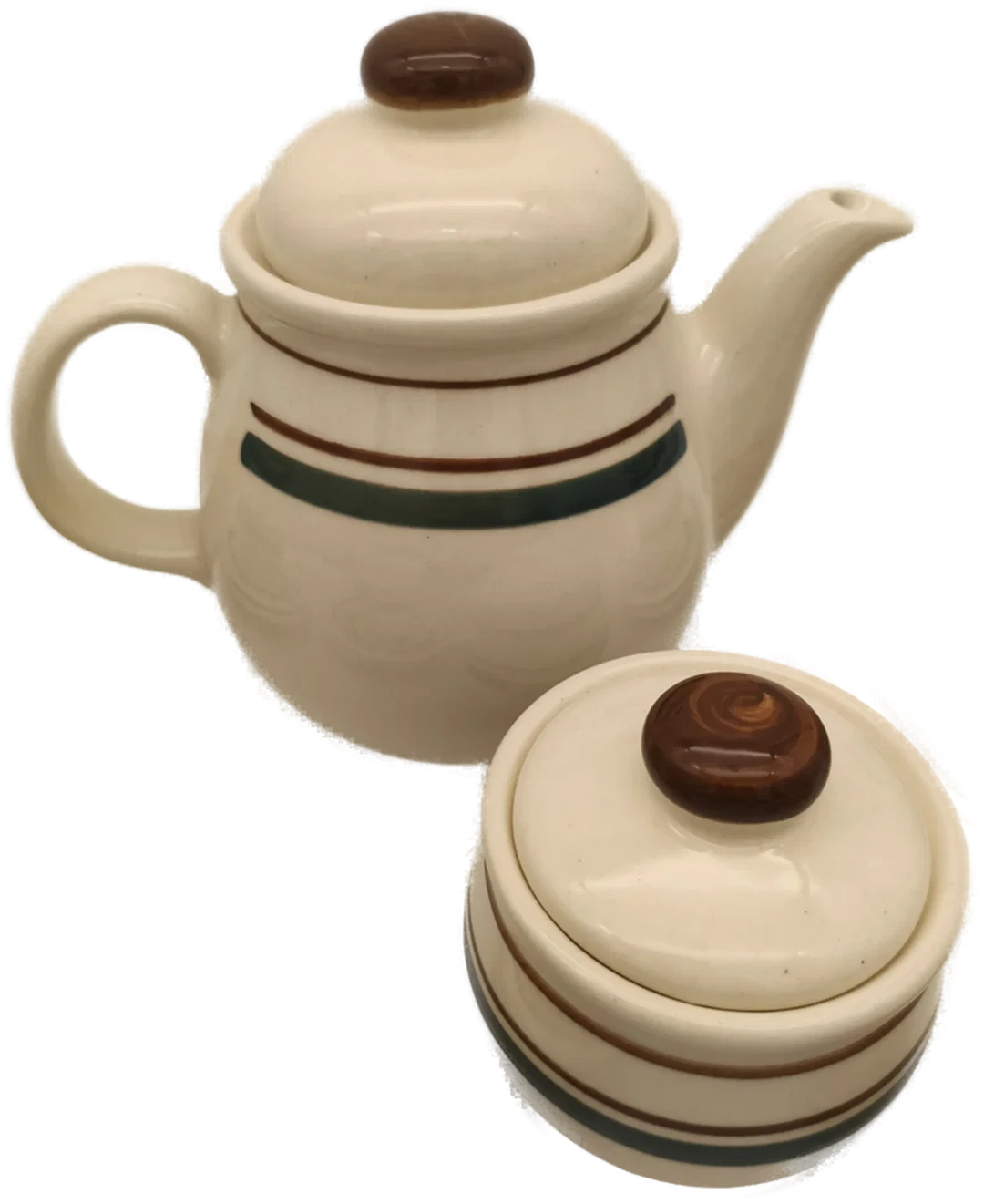 Keramik-Kaffeeservice Beige | Ostalgie-Charme – Bild 2