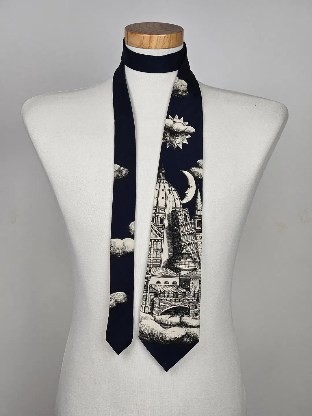 Luxus Vintage Fornasetti Milano Seidenkrawatte 