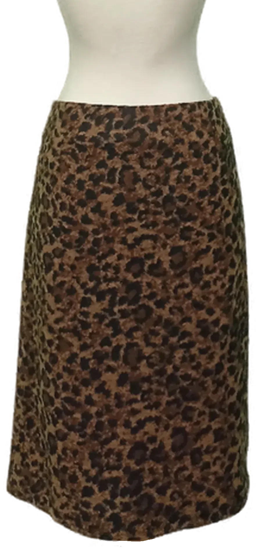 Betty Barclay Damen Midirock Leoprint schwarz / braun Gr. XL – Bild 2