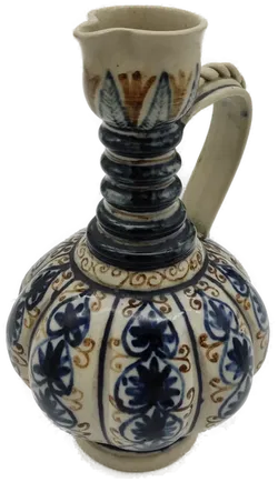 Vintage Krug Keramik handbemalt - H/21 cm - Bild 2