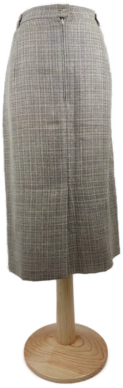 Rock 'Rehli', mit Zipp, Bund und Gummizugeinsatz, beige/schwarz karriet, Größe 46 - Bild 3