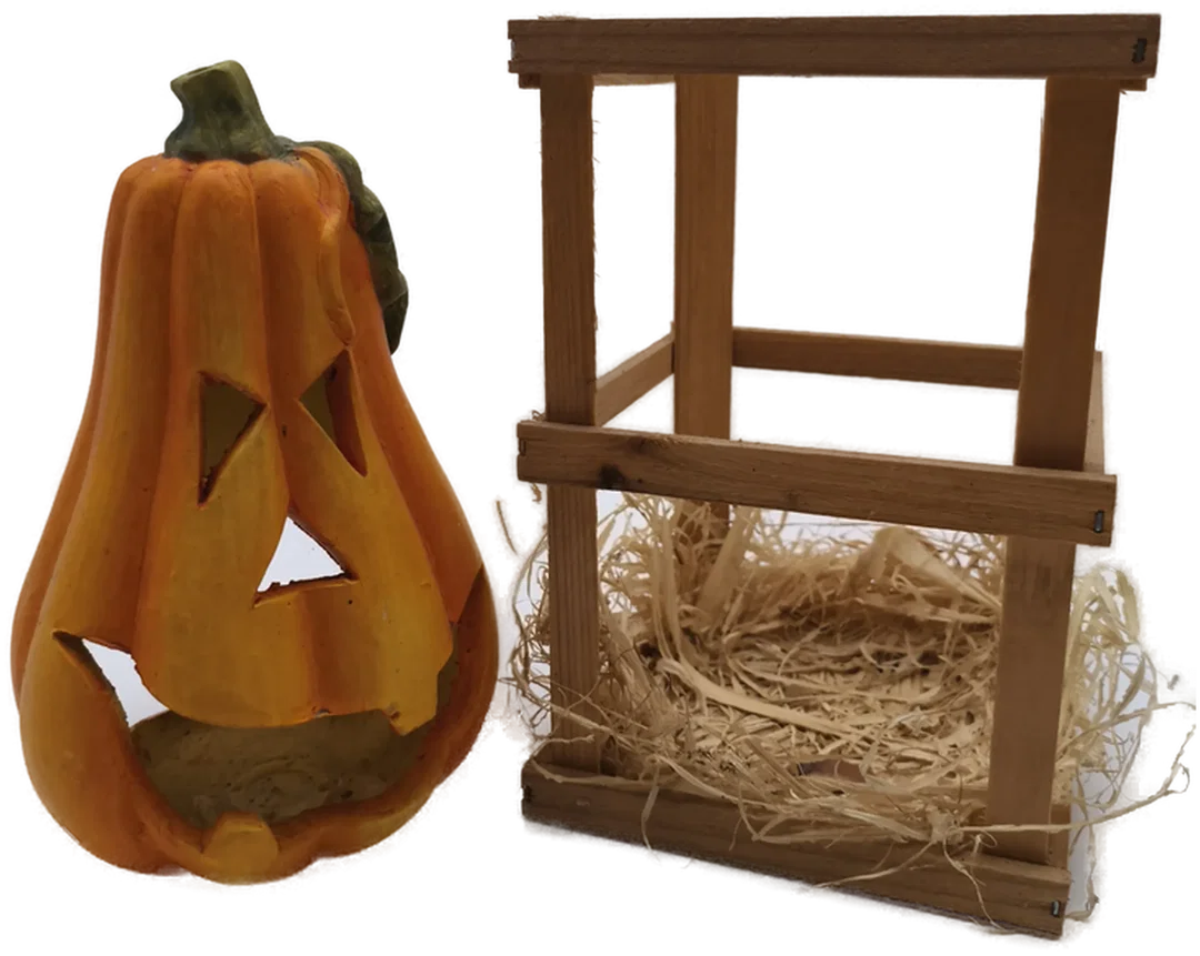 Halloween Deko, Windlicht, Keramik – Bild 2