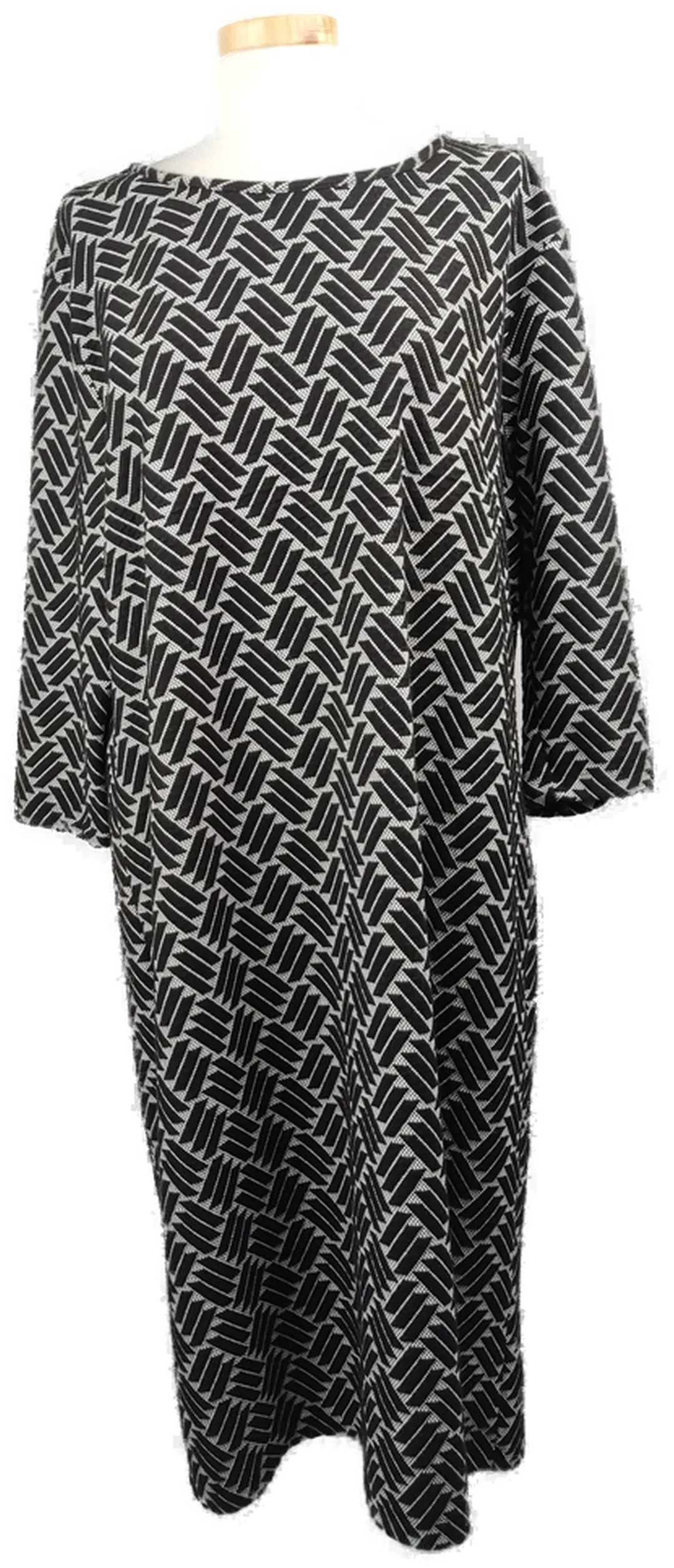  Cartoon Damen Midikleid scharz-weiss-gemustert - XXL/44 - Bild 1