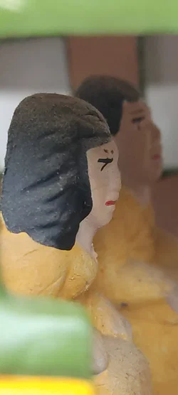 Keramik Chiva-Bus 'Colombia'  |  Handbemalt Folklore - Bild 9