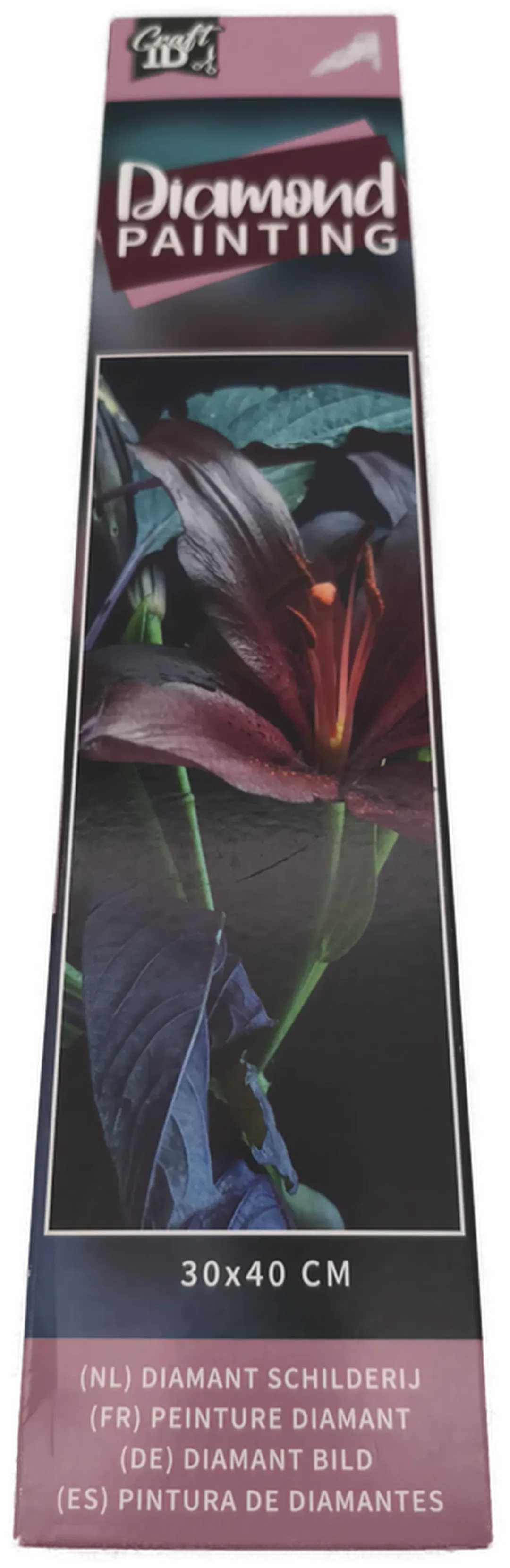 Craft ID Diamond Painting, Motiv Lilie, 30x40 cm – Bild 1