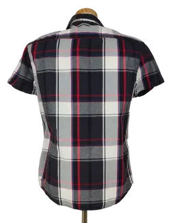 Clockhouse Herren Kurzarmhemd, kariert/schwarz - Gr. M - Bild 3