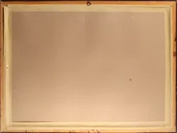 Bild Gerahmte Architekturzeichnung – Stadtansicht mit Brunnen und Figuren, signiert „W.B.“ - Bild 3