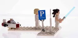 LEGO Star Wars Luke Skywalker & Rey Minifigur mit Lichtschwert - Bild 3