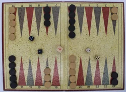 Backgammon Schmidt International – Komplettes Brettspiel ca. 36 x 26,5 cm, Vintage - Bild 2