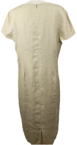 Damenleinenkleid beige - 42/XL - Bild 2