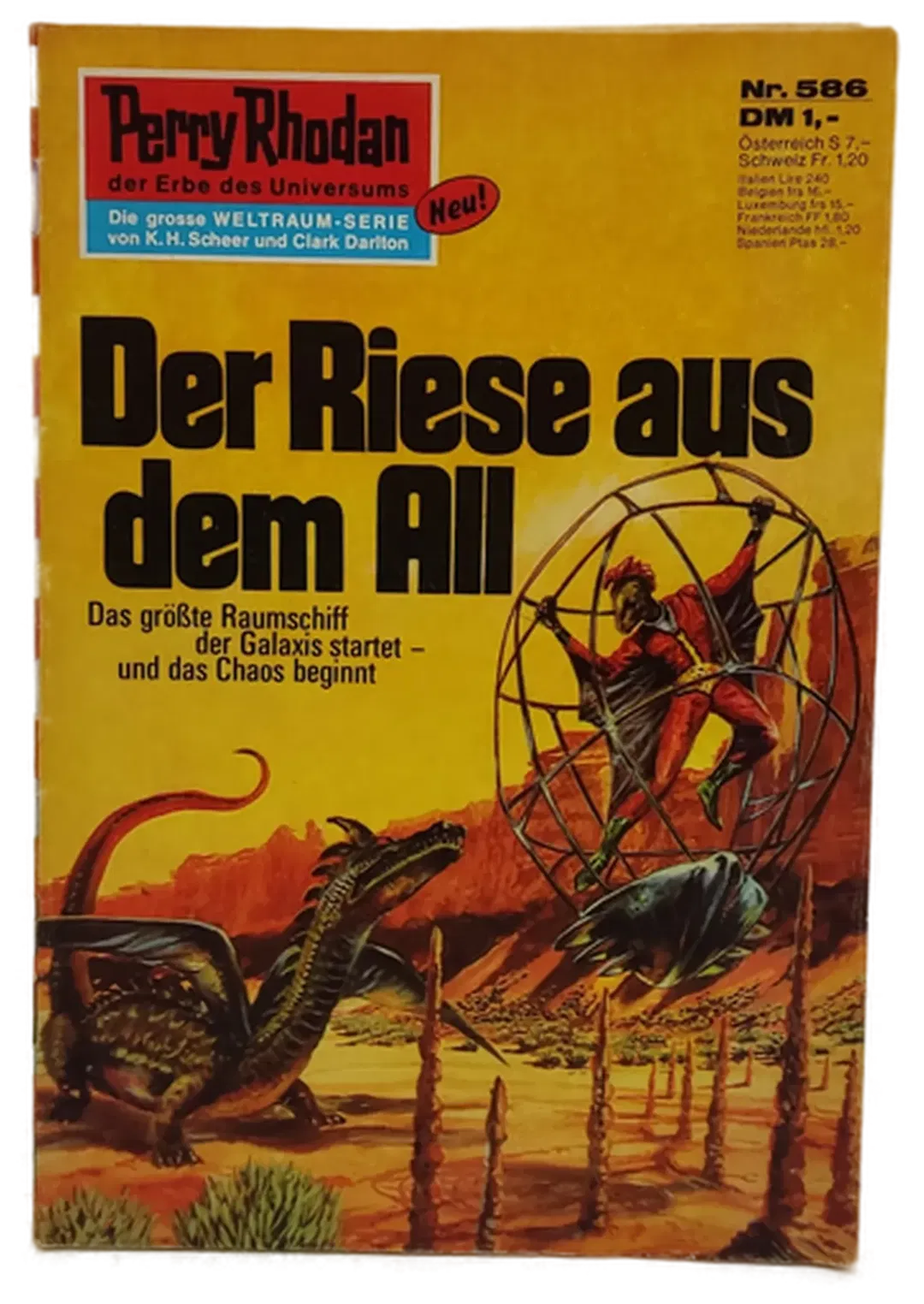 Romanheft Perry Rhodan Der Riese aus dem All Erstauflage Nr.586 - Bild 2