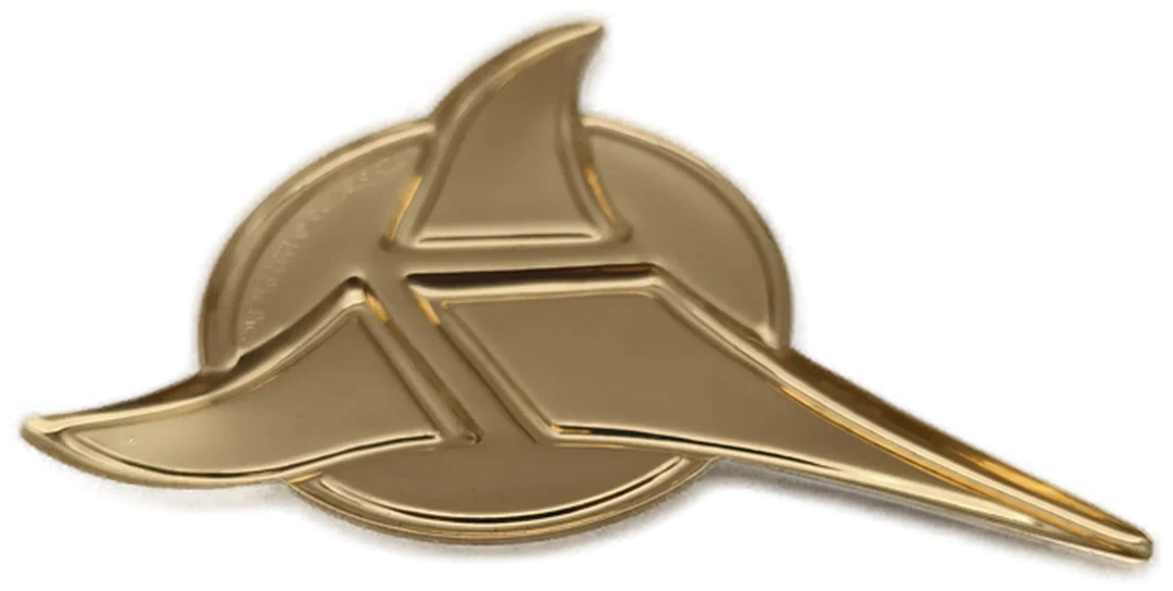 Star Trek, Klingon Empire Insignia Badge, Franklin Mint, 925 Silber, seltenes Sammlerstück1 – Bild 4