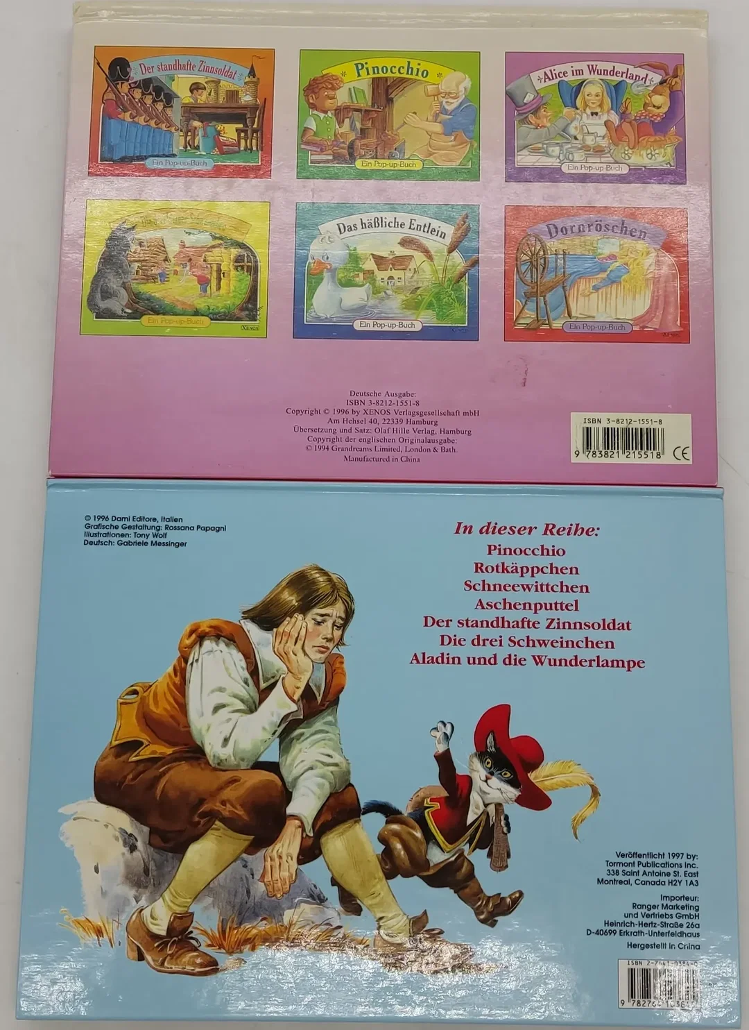 2 Stück Aufklapp-Bilderbücher (Pop-up-Buch) "Alice im Wunderland" und "Der gestiefelte Kater" – Bild 6