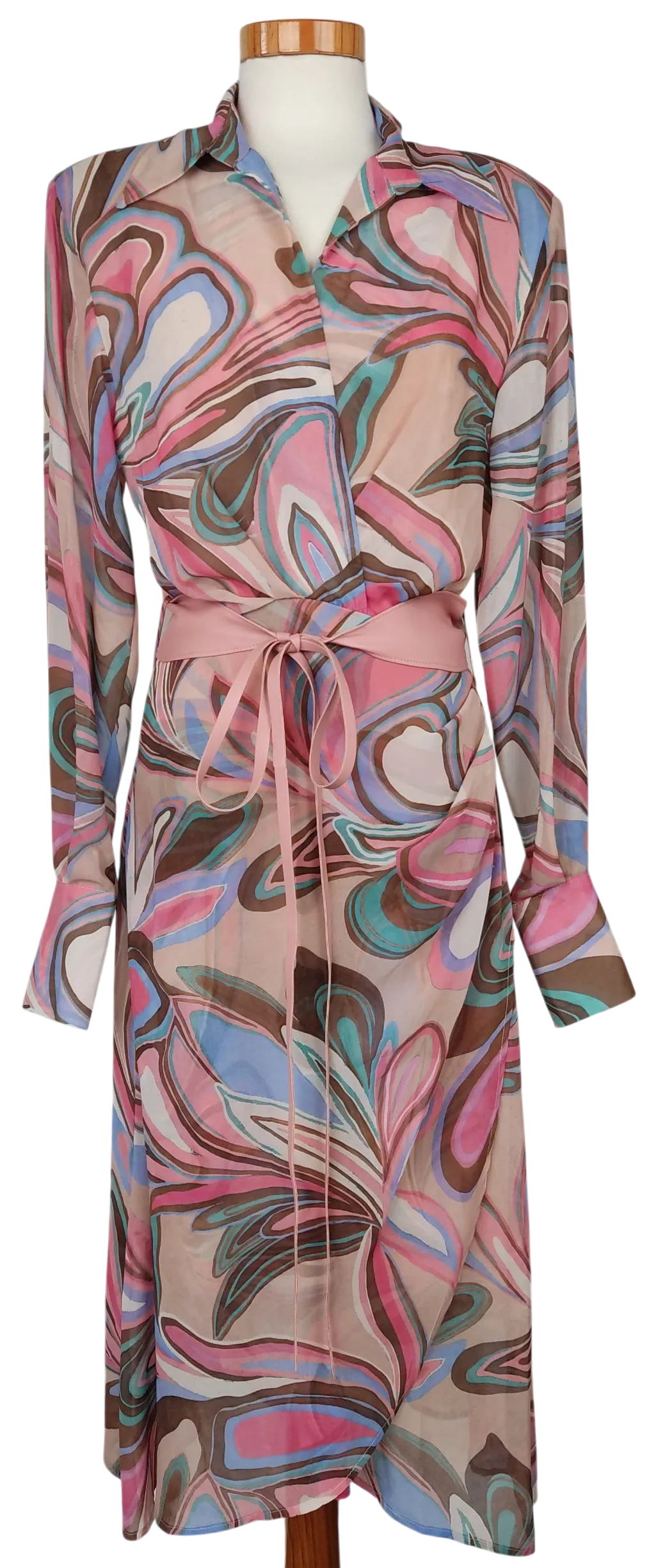 Maryley Damen Maxikleid, rosa - Gr. M  - Bild 1