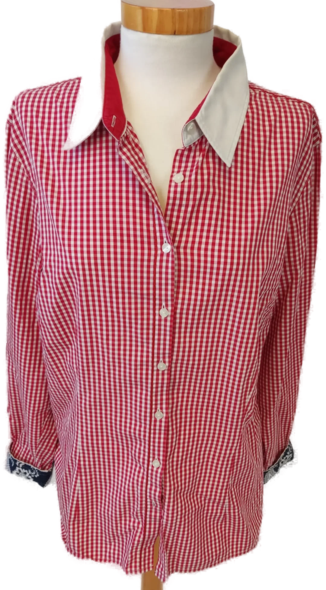 Tommy Hilfiger Damen Hemd, rot - Gr. 40 – Bild 3
