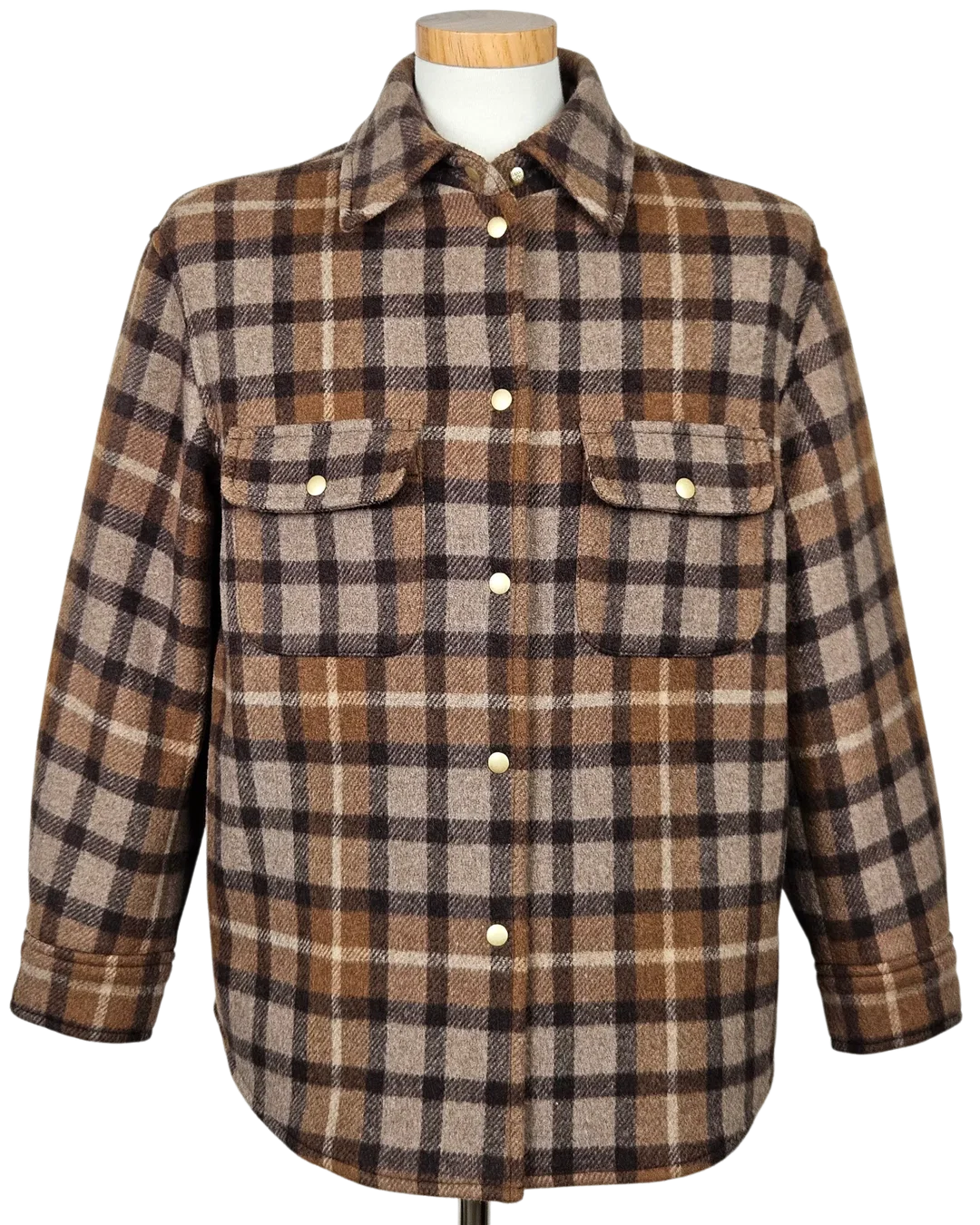Marco O'Polo Herren Hemdjacke, braun - Gr. S – Bild 1