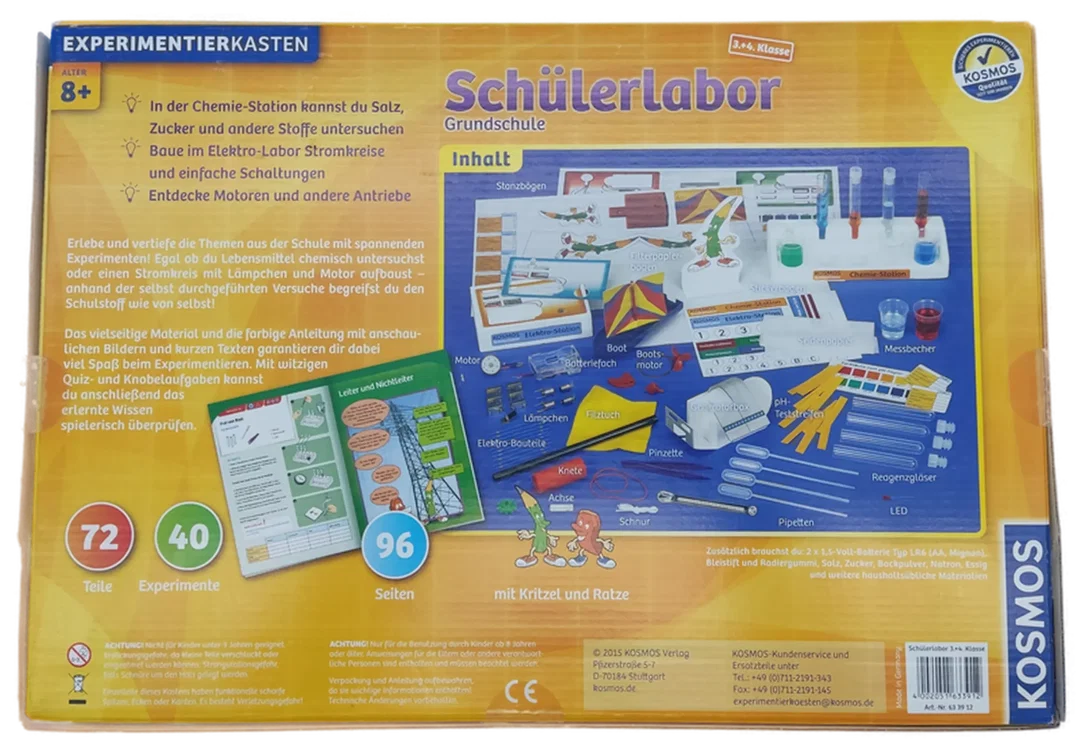 Kosmos Experimentierkasten "Schülerlabor Grundschule 3.+4. Klasse" – Bild 2