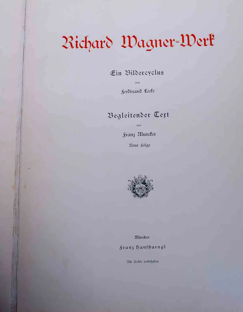 Buch "Richard Wagner Werk: Tristan und Isolde, Parsifal und Die Meistersinger" von F. Leeke – Bild 2