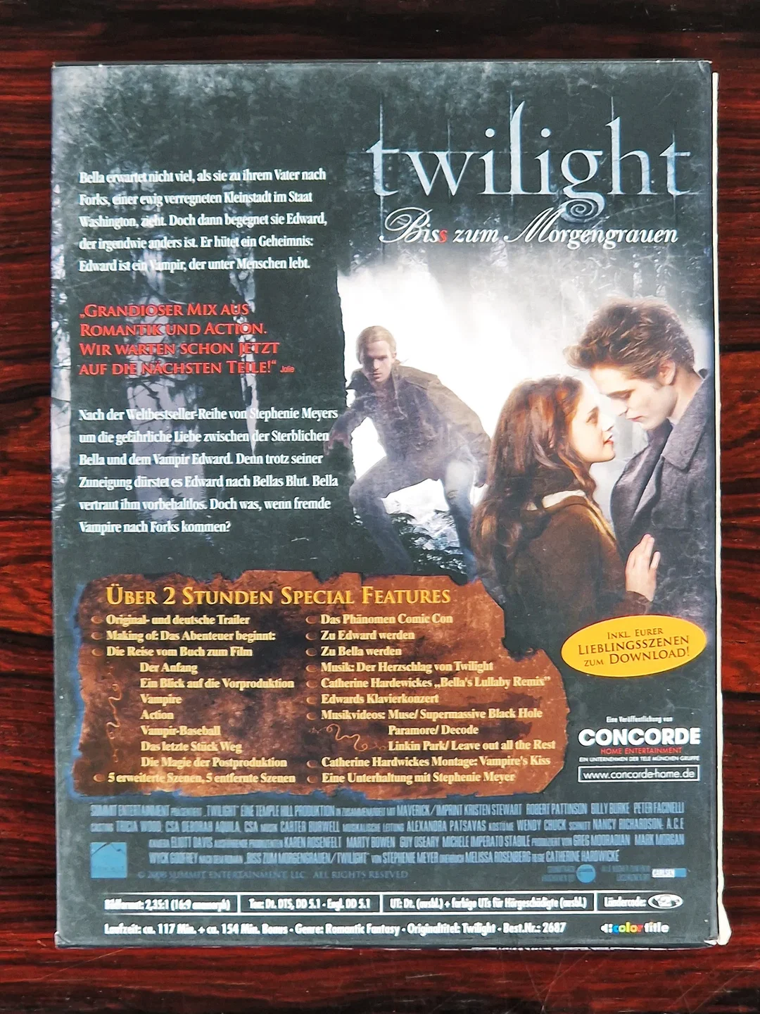 Twilight - Biss zum Morgengrauen - Film - DVD - 2-Disc Fan Edition - Schuber – Bild 2