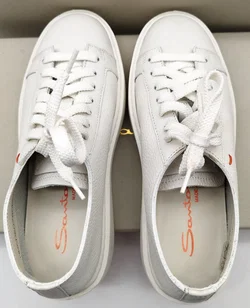 Santoni Sneaker Weiß Leder, Gr. 35 | Wie Neu – Vorschau 5