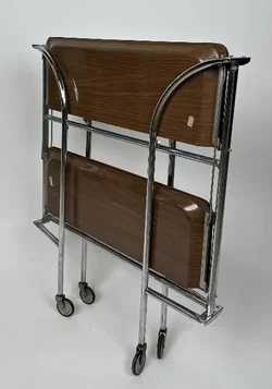 Vintage Klappbare Dinett-Servierwagen - 1970er Jahre – Vorschau 5