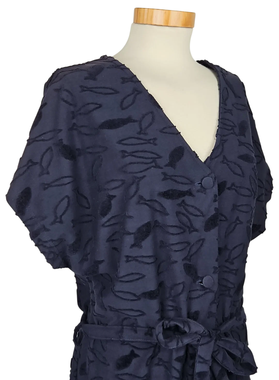 miss ulike Vintage Damen Maxikleid, blau - XXL  – Bild 4