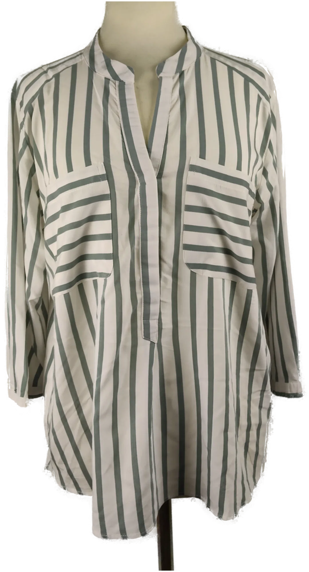 Damenbluse Vero Moda Creme Gestreift | Sommerleicht - Bild 1