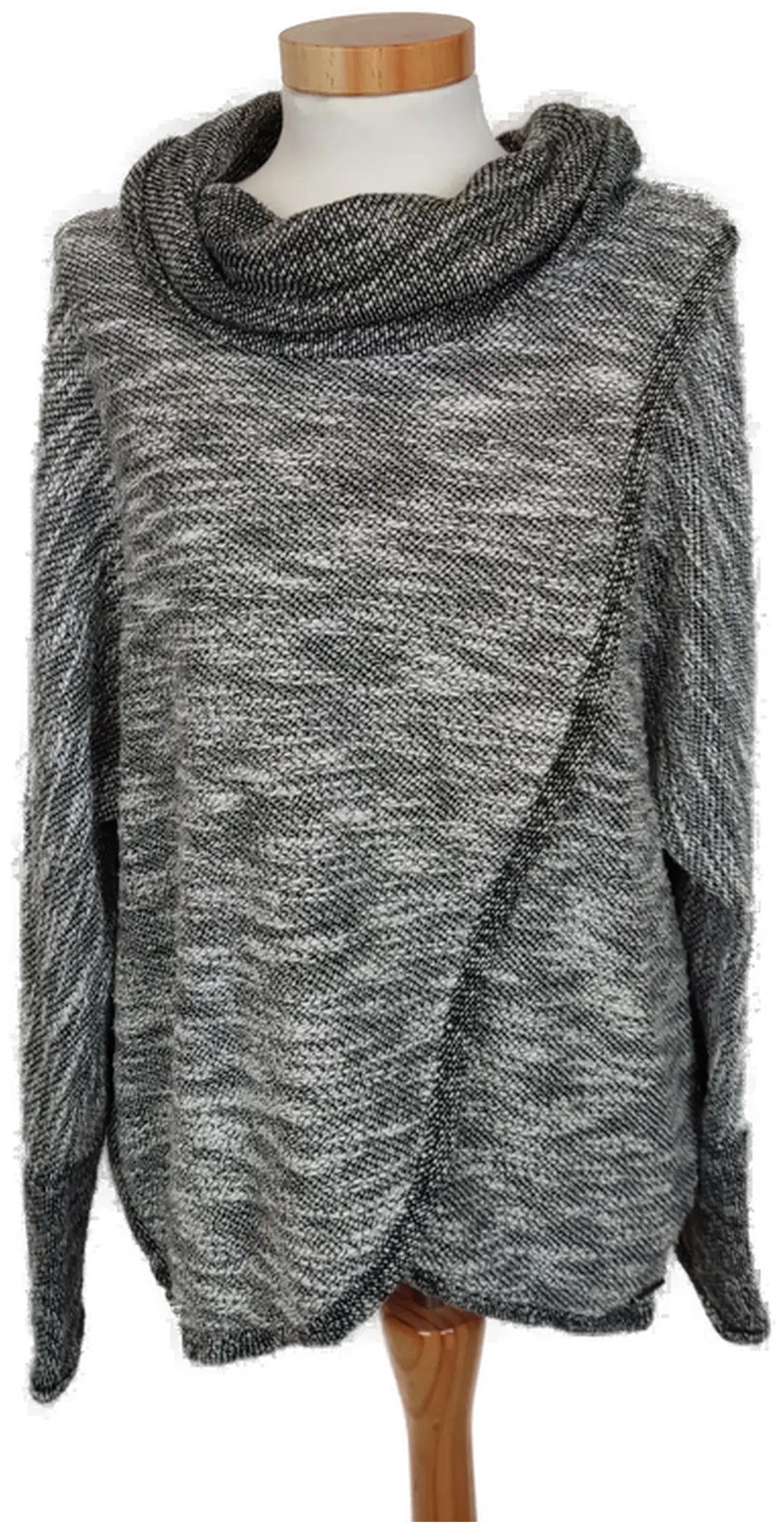Calvin Klein Damen Pullover schwarz/weiß mele Gr. S - Bild 4
