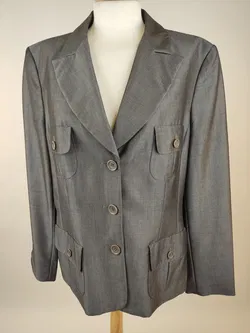 Franco Callegari Damen Hosenanzug silbergrau - XL/42 - Bild 2