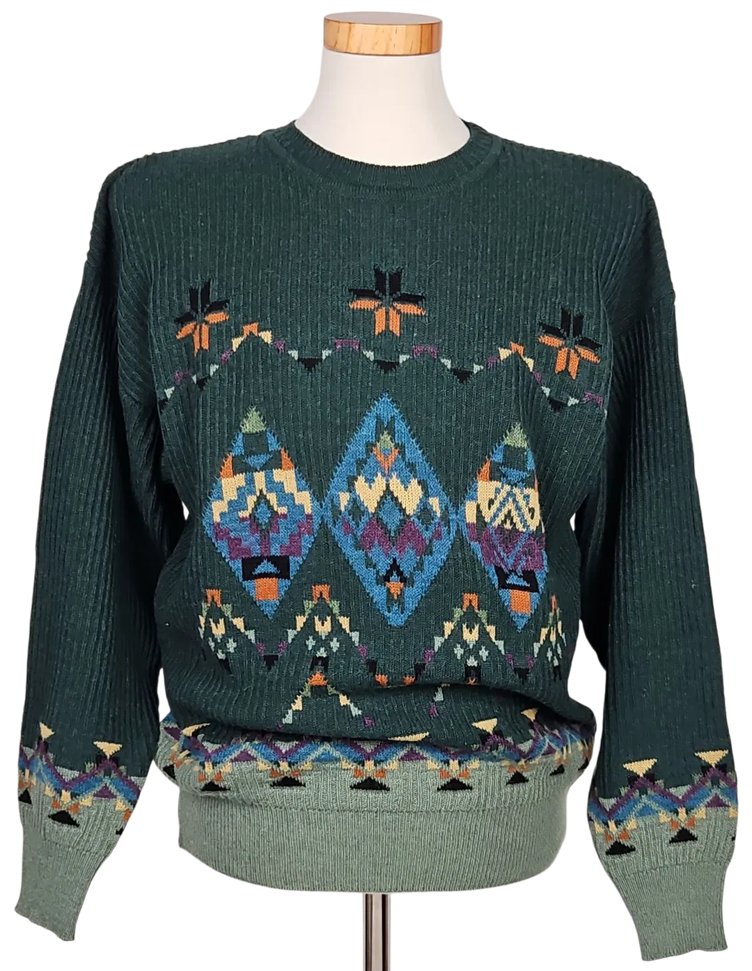 JOCKEY Vintage Herren Pullover, grün - Gr. M  - Bild 4