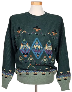 JOCKEY Vintage Herren Pullover, grün - Gr. M  - Bild 1