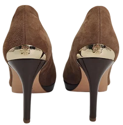 Högl Damen Veloursleder Pumps, braun - EU 37,5 - Bild 4
