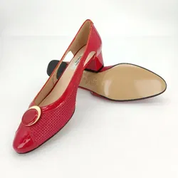 Donna Laura Venezia Vero Cuoio Damen Pumps, rot - Gr. 41 - Bild 5