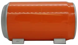 INTELLI Retro CD/DVD-Aufbewahrungsbox in orange, Länge 30cm - Bild 2