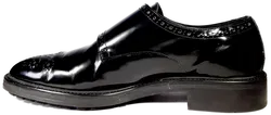 Massimo Dutti Herren Monk Leder Schuhe, schwarz - Gr. 41 - Bild 3