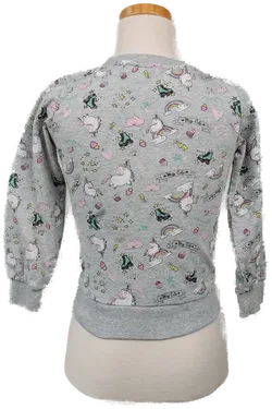 dopo dopo Kinderpullover - mehrfarbig gemustert - 110/116  - Bild 3