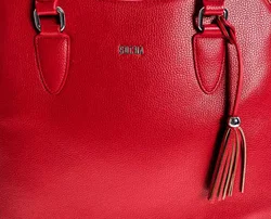 Henkeltasche Socha rot mit herausnehmbaren Laptopfach  - Bild 3