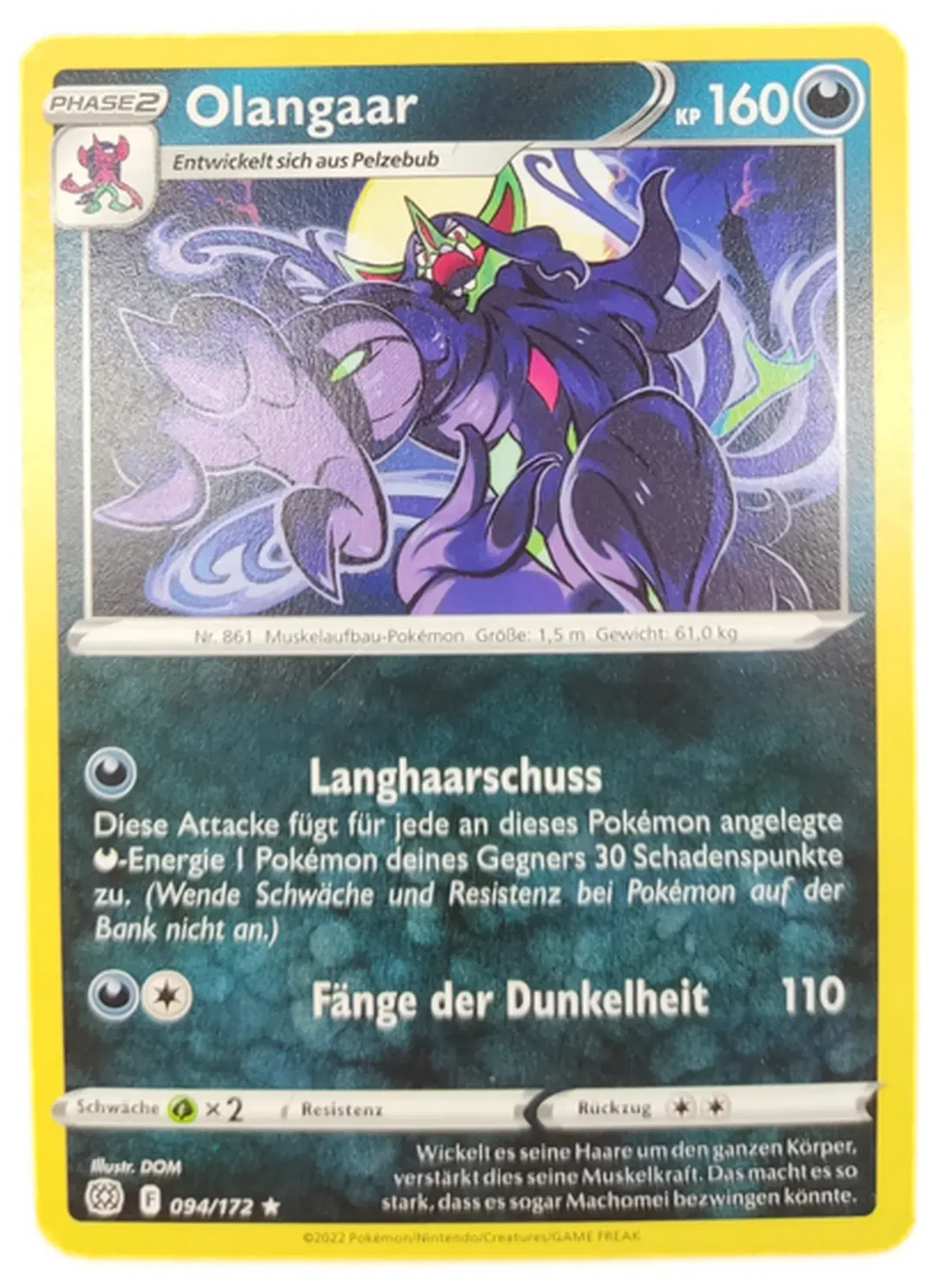 Pokémon Sammelkarte Phase2 Olangaar - Bild 1