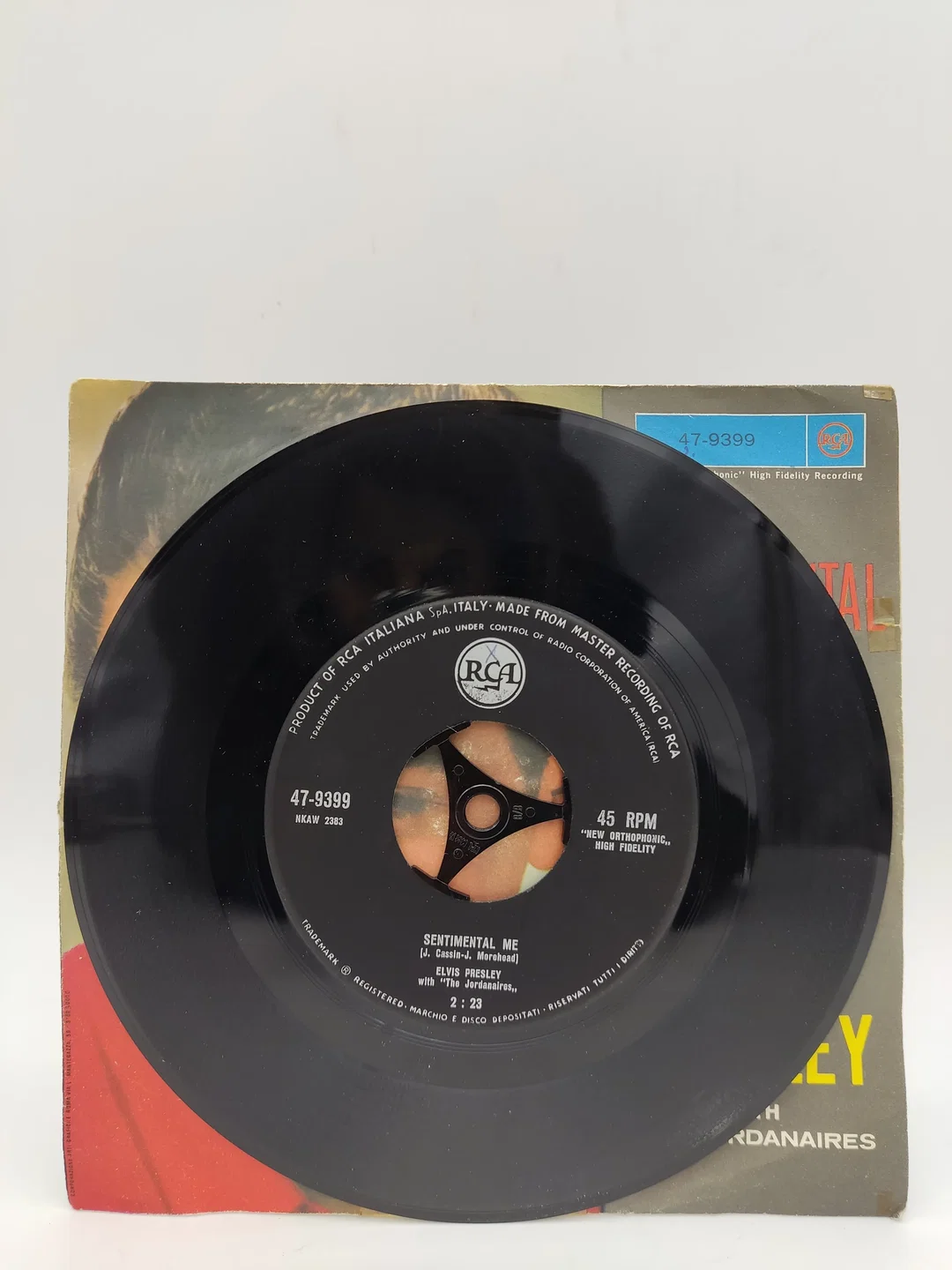 LP Vinyl Elvis Presley "No more, Sentimental me ", Single, Vintage – Bild 3