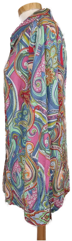 Laura Kent Damen Hemdbluse bunt gemustert - XXL/46 - Bild 3