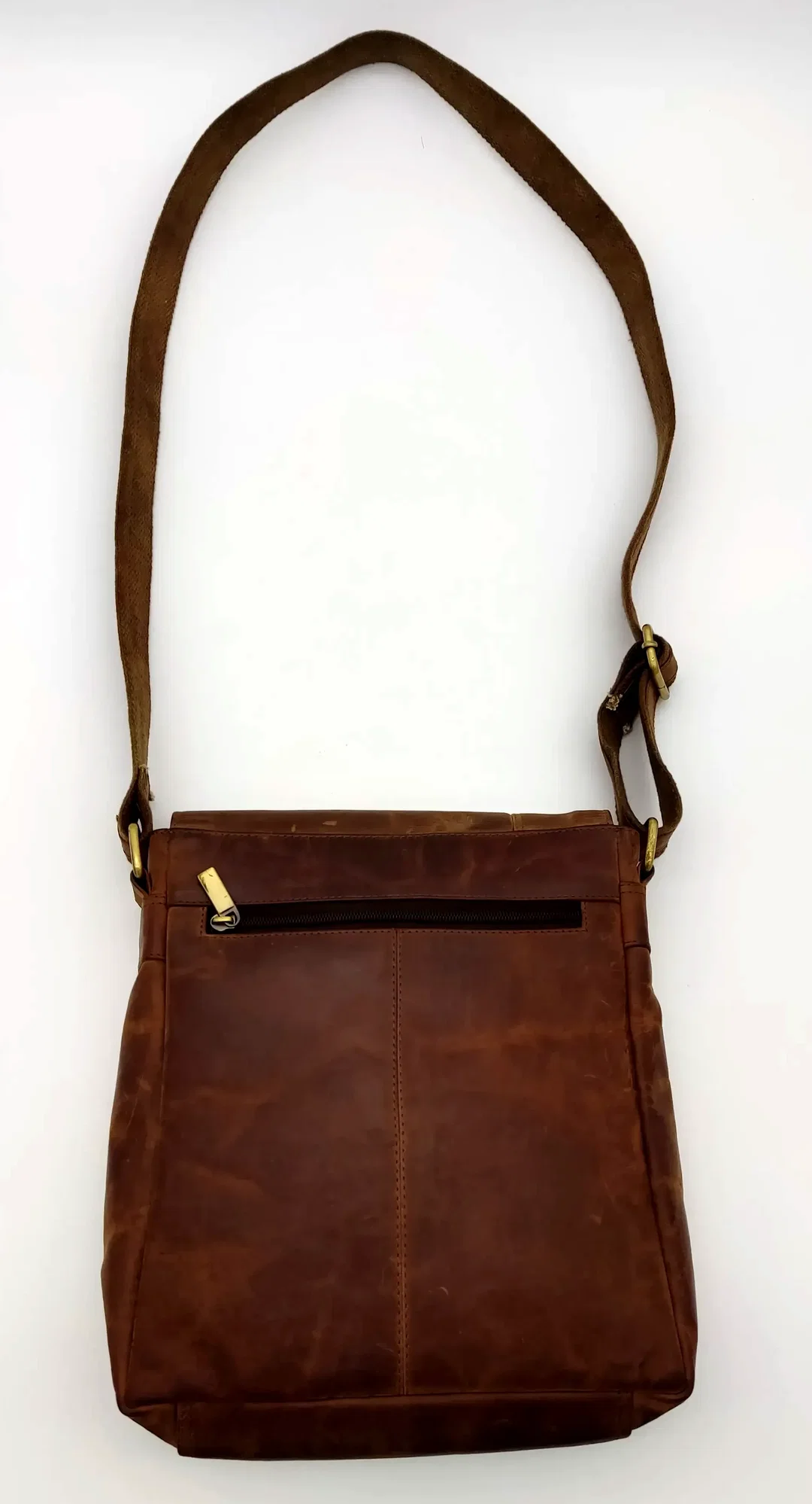 L&B Herren Leder Umhängetasche, braun – Bild 2