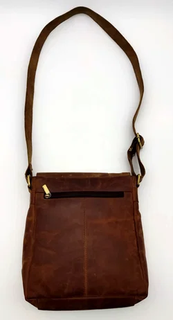 L&B Herren Leder Umhängetasche, braun - Bild 2