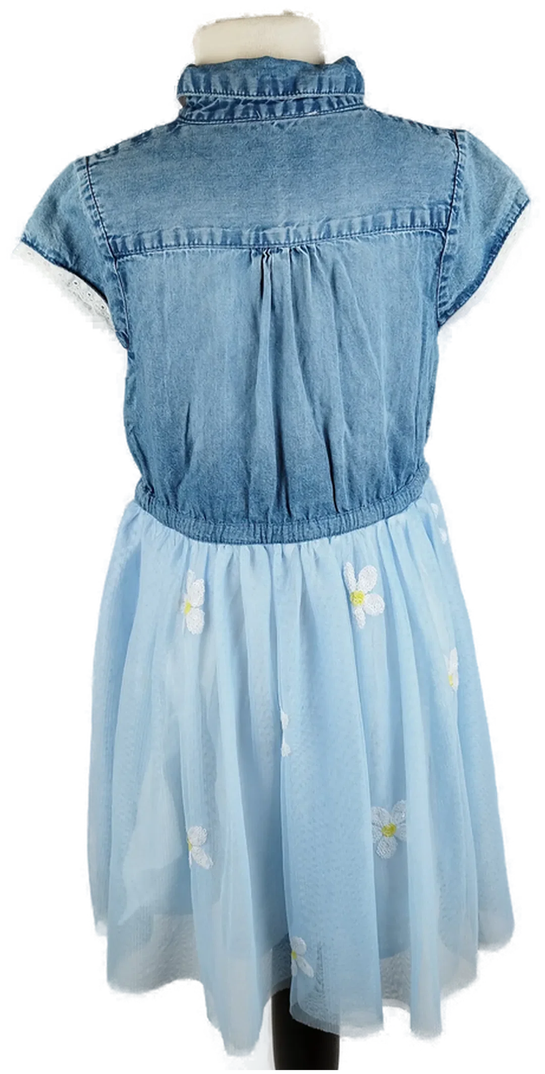 Topolino Kinder-Jeanskleid - Gr 128 / OT 100% Baumwolle – Bild 3